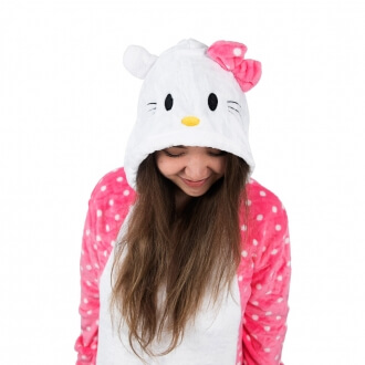 Кигуруми Hello Kitty в горошек XS (135-145 см)-7